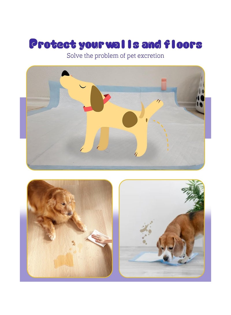 SYOSI 6 Pcs Potty Training Dog Pee Pad Holder, Wall Pee Pad Holder Dog for Small & Large Size Wee Wee Pad, Indoor Potty Training Pad Holder for Leg-Lifting Puppies, Pad Holder with Nano Gel Strip (White) - Image 5