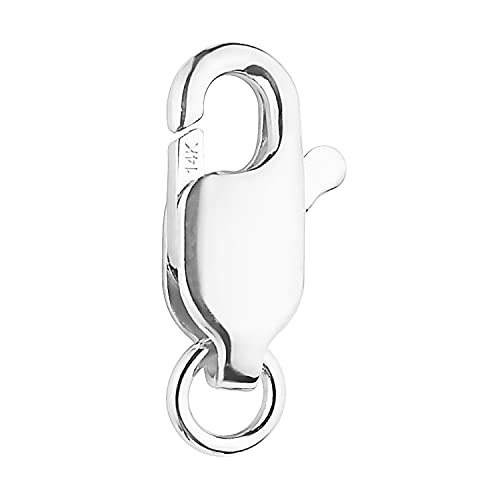 Ritastephens 14k White Gold Lobster Catch Lock Replacement Medium (9.5) - Image 1