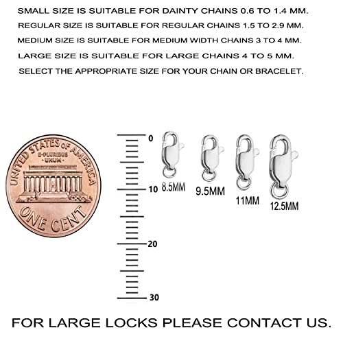 Ritastephens 14k White Gold Lobster Catch Lock Replacement Medium (9.5) - Image 3