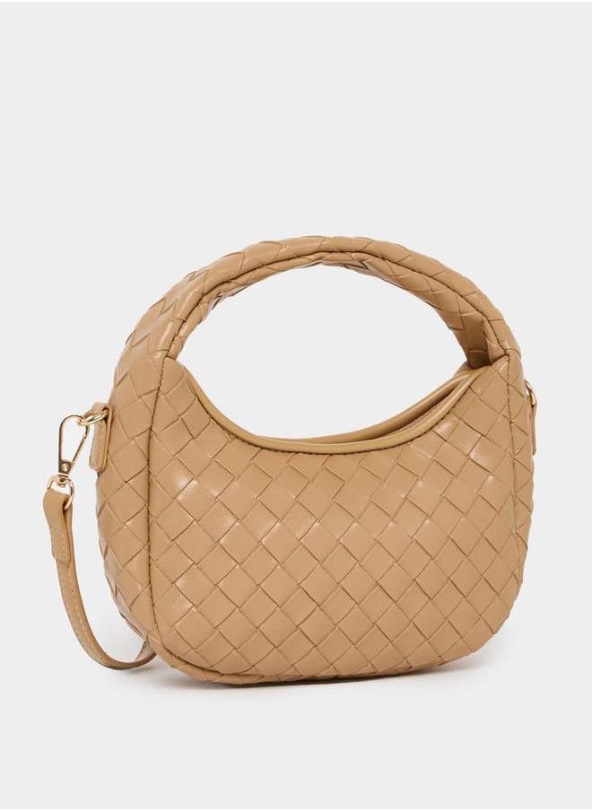 Styli Braided Design Handbag with Adjustable Strap  - Image 1