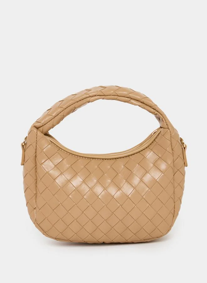 Styli Braided Design Handbag with Adjustable Strap