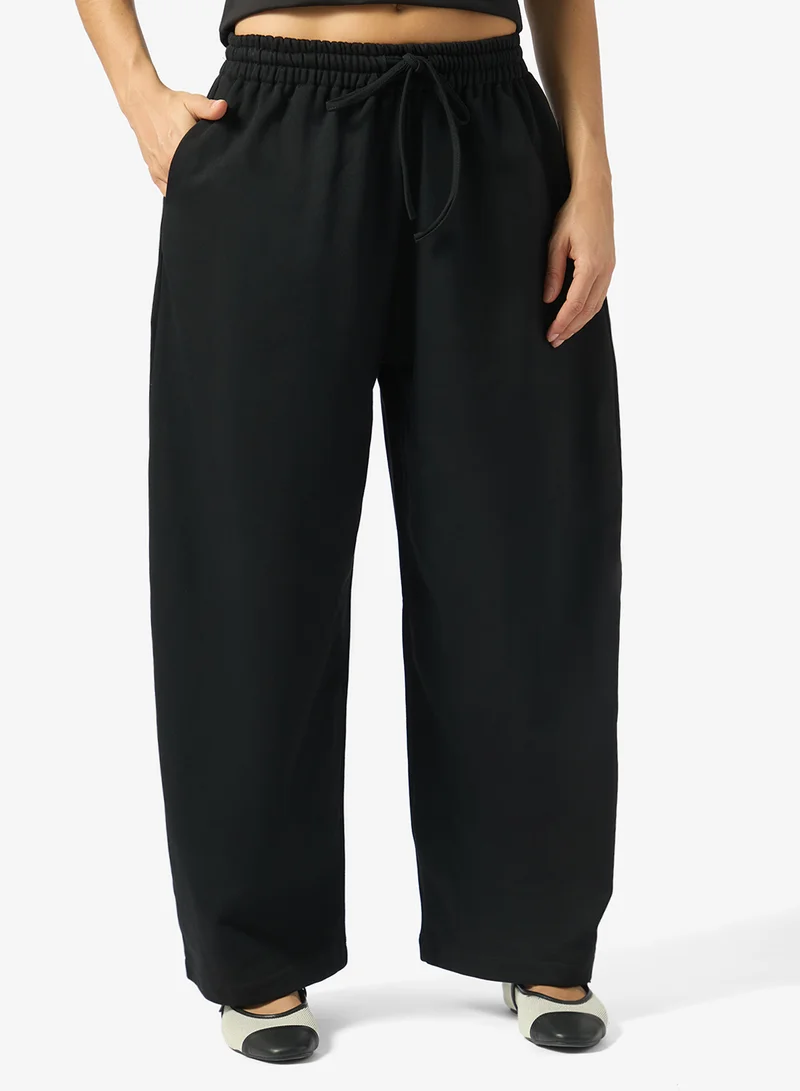 Ginger Basics Wide Leg Barrel Sweat Pants