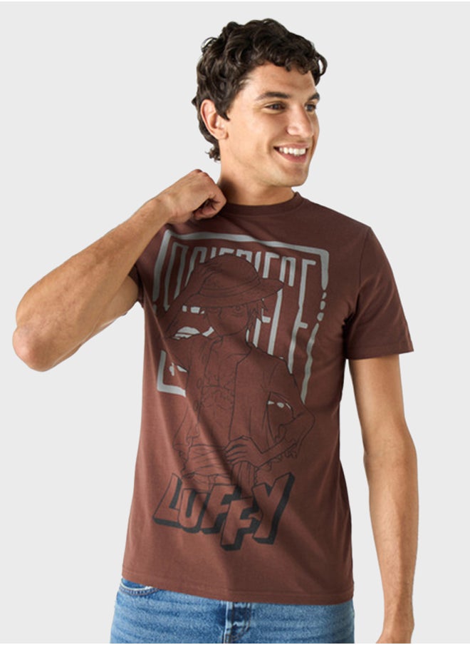 SP Characters Printed Crew Neck T-Shirt  - Image 1