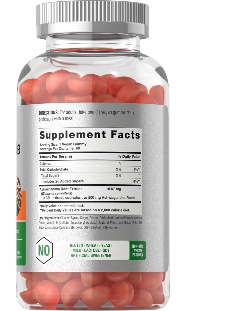 Horbäach Ashwagandha Gummies for Women and Men 60 Gummy 60 Servings - Image 2