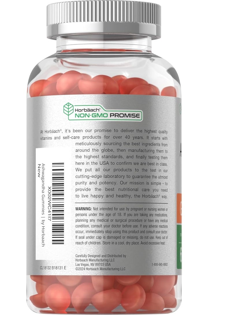 Horbäach Ashwagandha Gummies for Women and Men 60 Gummy 60 Servings - Image 3