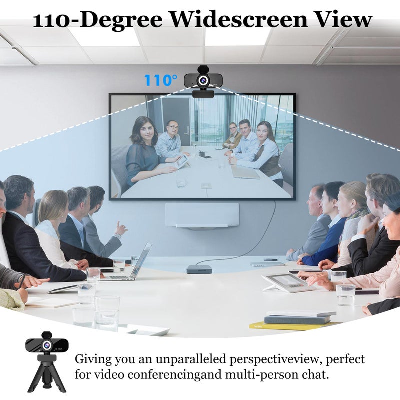 SZGIARUY 1080P HD Webcam for PC with Auto Focus & Noise Cancelling Mic - Plug and Play Computer Camera for Video Conferencing, Online Classes, Live Streaming - Ideal for Remote Workers/Students/Gamers - Image 3