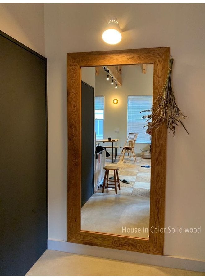 Art Wood Stand Mirrors Wooden Brown  3X180X80 Cm 