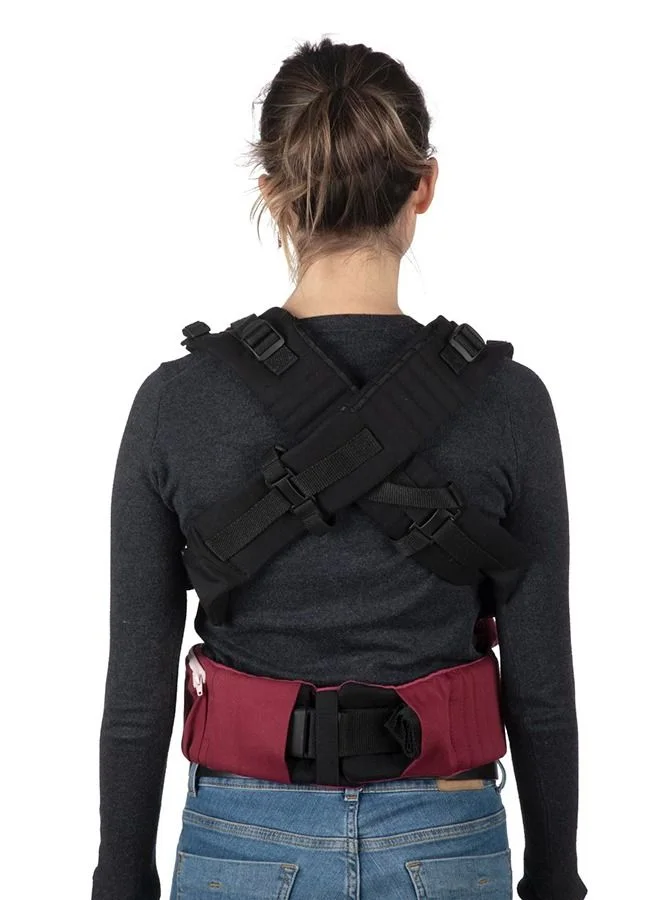 Chicco Myamaki Fit Baby Carrier (With Protective Hood) 0-15Kg, Burgundy Powder