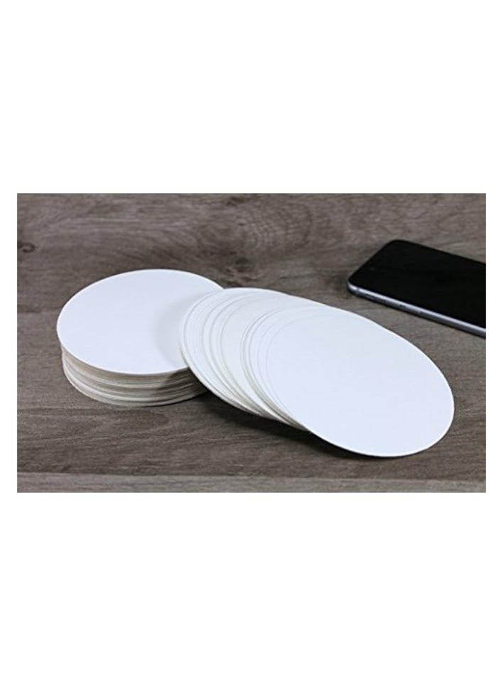 erorex Disposable Paper Coasters (Set of 100) - Use and Throw Reversible Paper Coasters-Perfect for Bar, Hotel, Restaurant Purpose  - Image 3