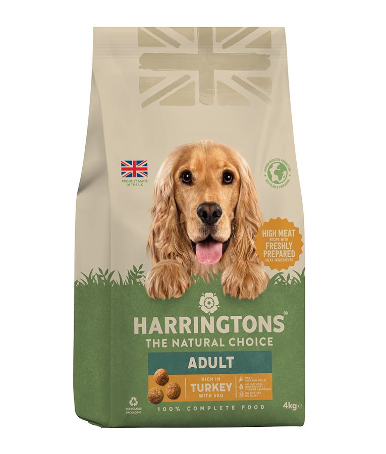 Harringtons Complete Turkey with Veg Adult Dry Dog Food 4kg - Image 1