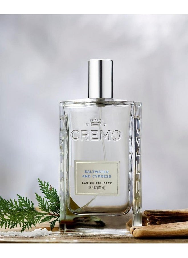 cremo Cremo Saltwater Cypress Cologne Spray, A Lively Blend of Sea Spray, Green Mango and Coastal Cypress, 3.4 Fl Oz  - Image 3