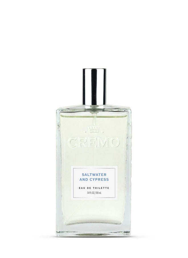 cremo Cremo Saltwater Cypress Cologne Spray, A Lively Blend of Sea Spray, Green Mango and Coastal Cypress, 3.4 Fl Oz  - Image 1