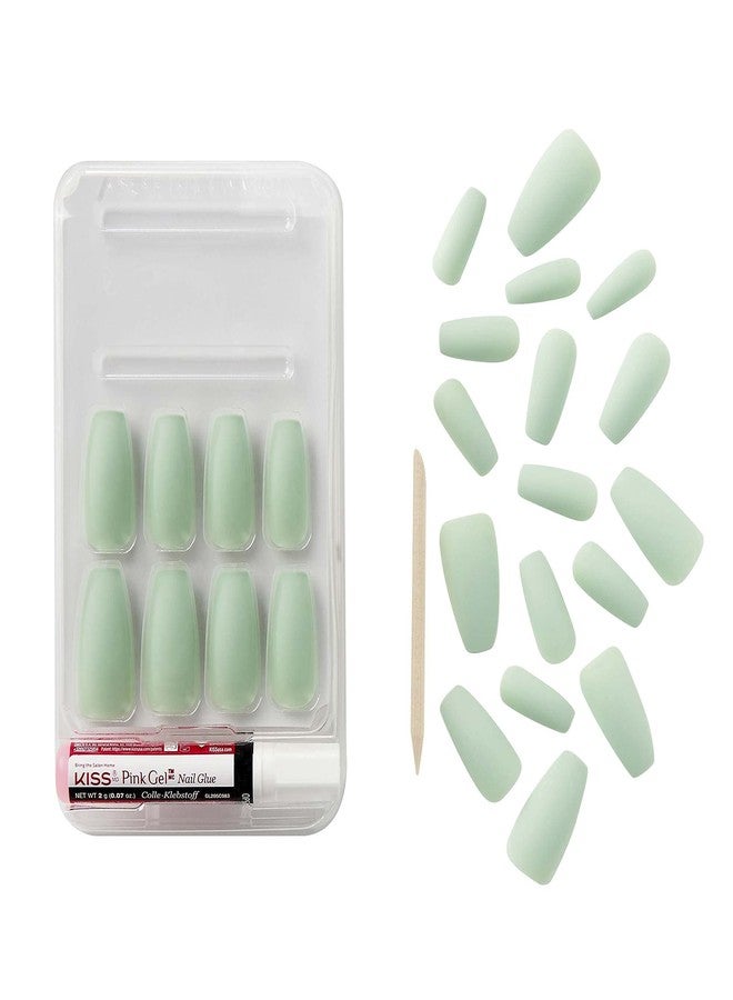 KISS GoldFinger Full Cover Nails Press On 24 Nails Long Length - Image 3