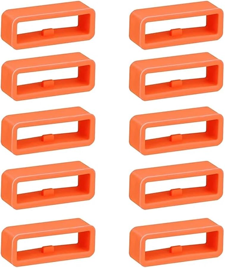 Orange 16mm Universal Watch Band Holder Loop Replacement Set of 50pcs - Image 1