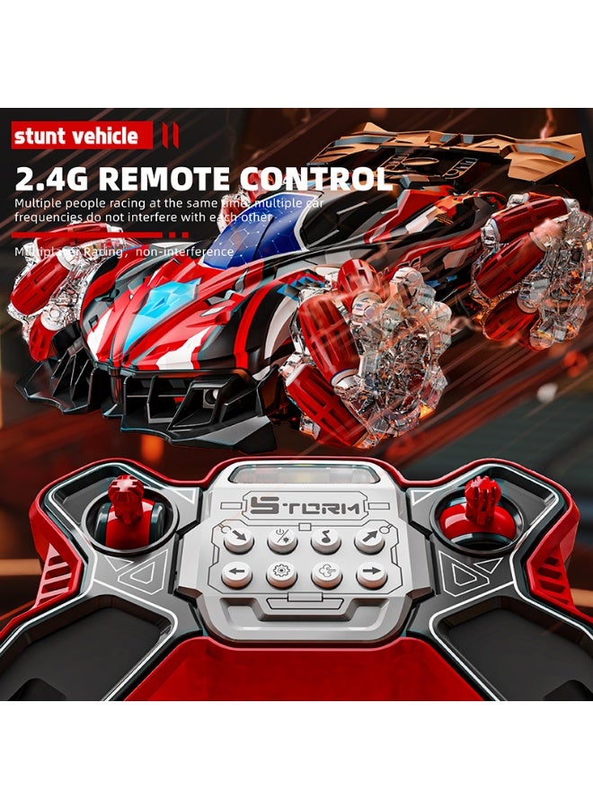 Hurricane 2.4ghz gesture control remote control stunt car watch drift smoke spray car toy 4wd remote control car with light music 360° Rotate Spray All Terrain Drift Gesture Rc Car Toy For Kids Boys & Girls - Image 5