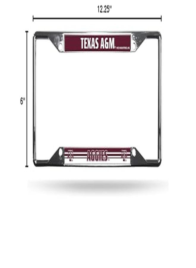 RICO NCAA Rico Industries Easy View Chrome License Plate Frame, Texas A&M Aggies - Image 3
