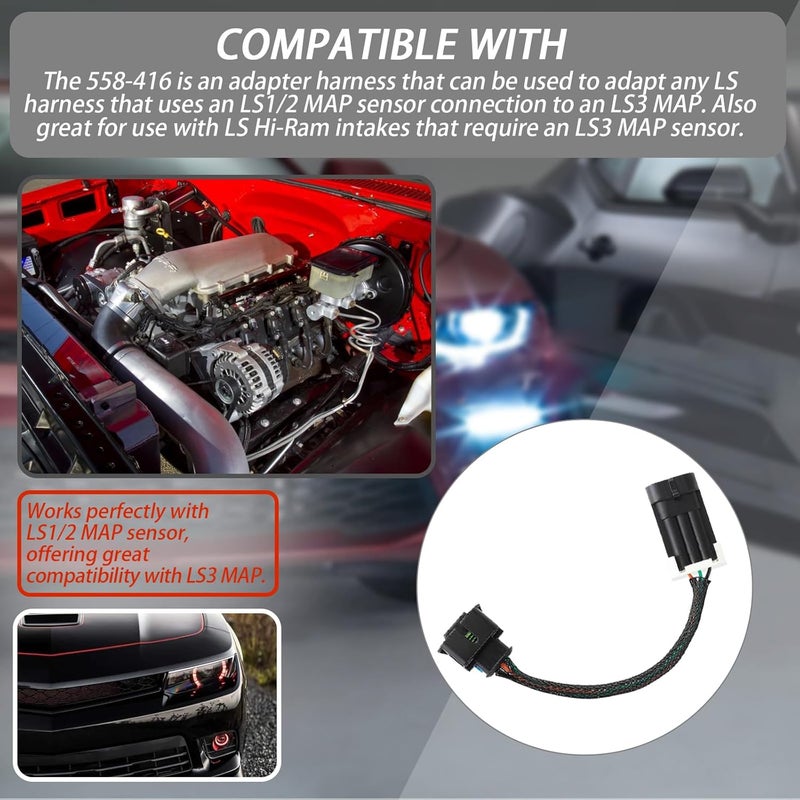 XTPTFABS 558-416 LS Main Harness Fuel Injection Wiring Harness Adapter - Image 2