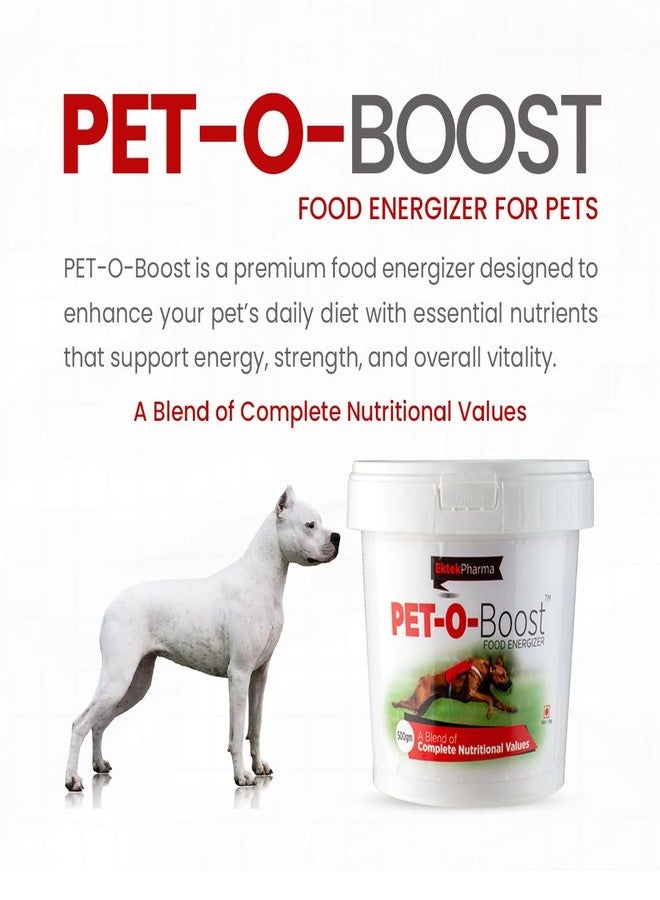 مسحوق مكمل غذائي Pet-O-Boost لزيادة الطاقة الغذائية للحيوانات الأليفة - 250 جم - إيكتيك جلوبال - Image 2
