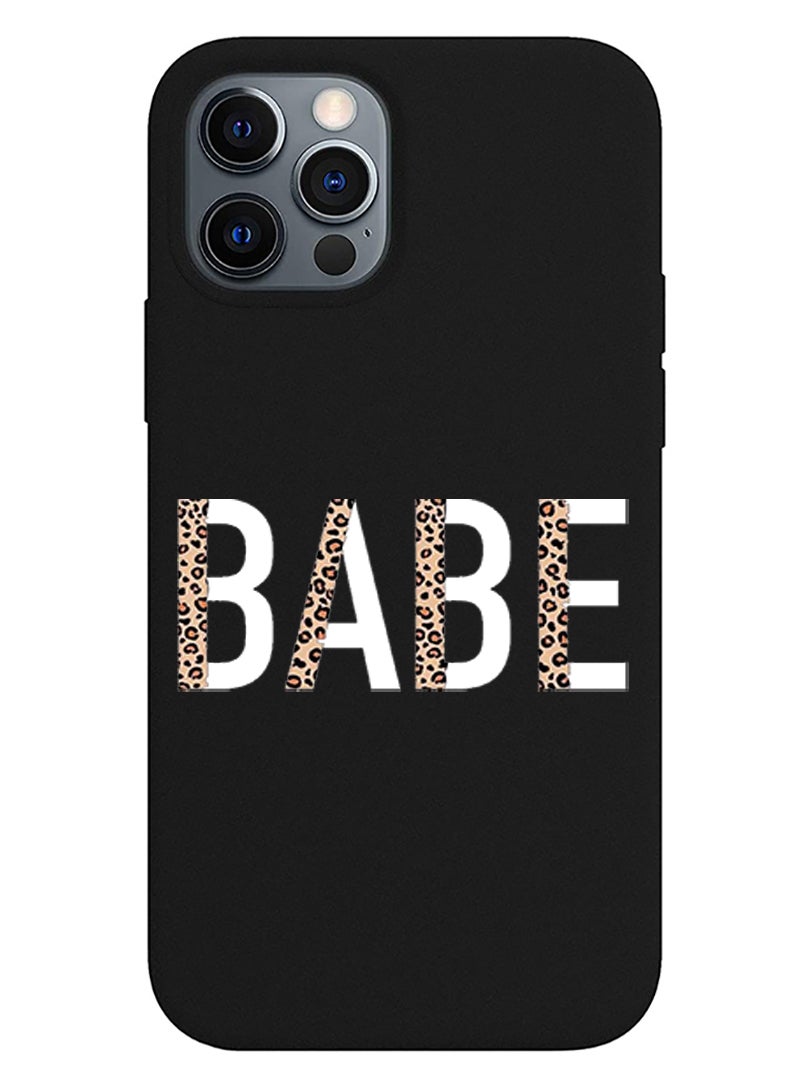 Theodor Protective Slim Fit Case Liquid Silicone Cover with Full Body Protection Anti-Scratch Shockproof Case For iPhone 12 Pro Black  - FORZA490 Lacoste copy - Image 1