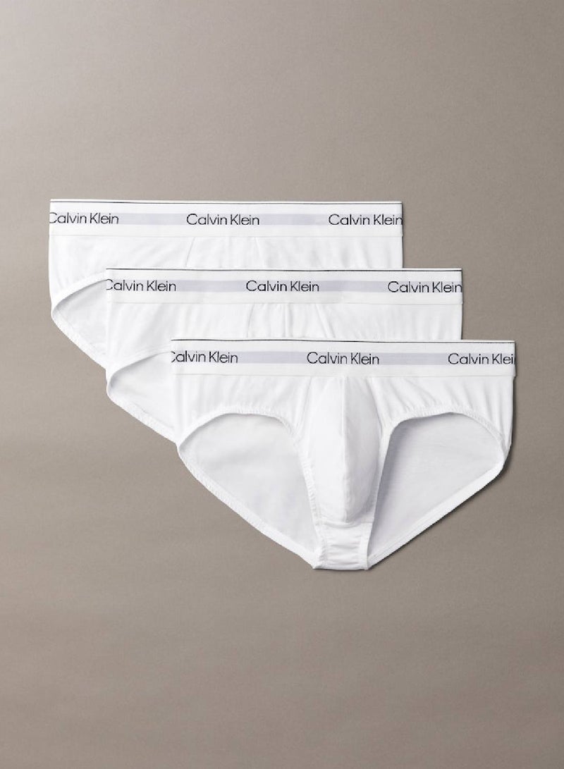 CALVIN KLEIN 3 Pack Briefs - Icon Cotton Stretch  - Image 1