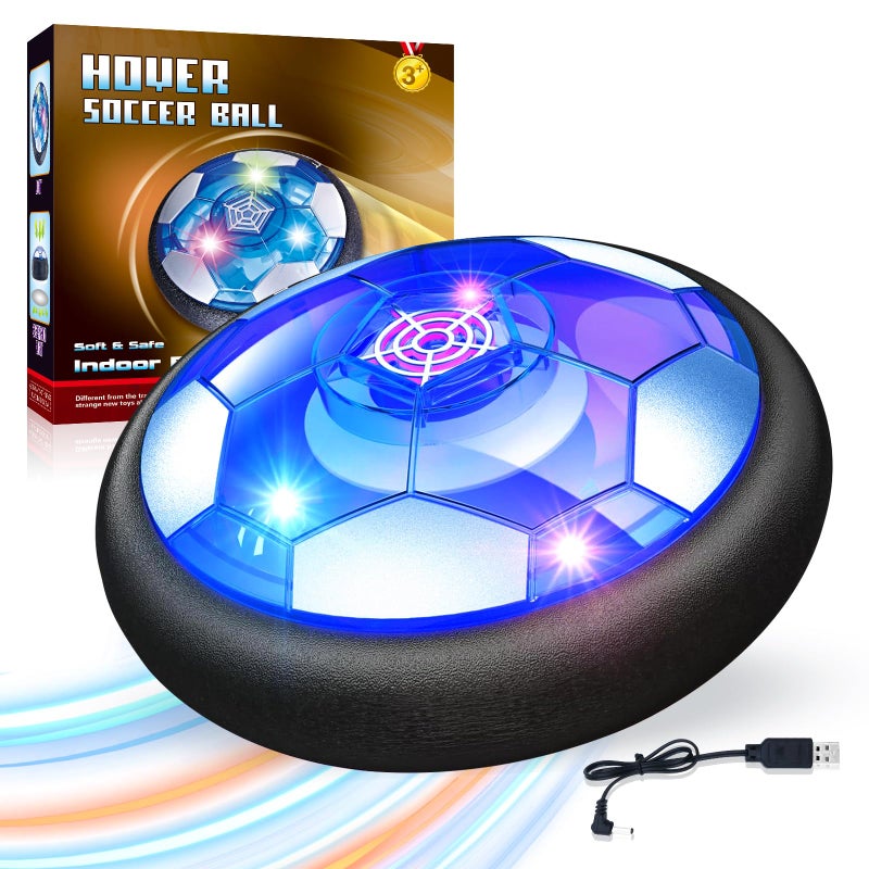 Linkowin Hover Soccer Ball for Kids Rechargeable LED Air Power Football IndoorOutdoor Floating Hover Ball Toy USB Charging Soccer Gifts for Boys Girls Ages 312 BirthdayHoliday Presents - Image 3