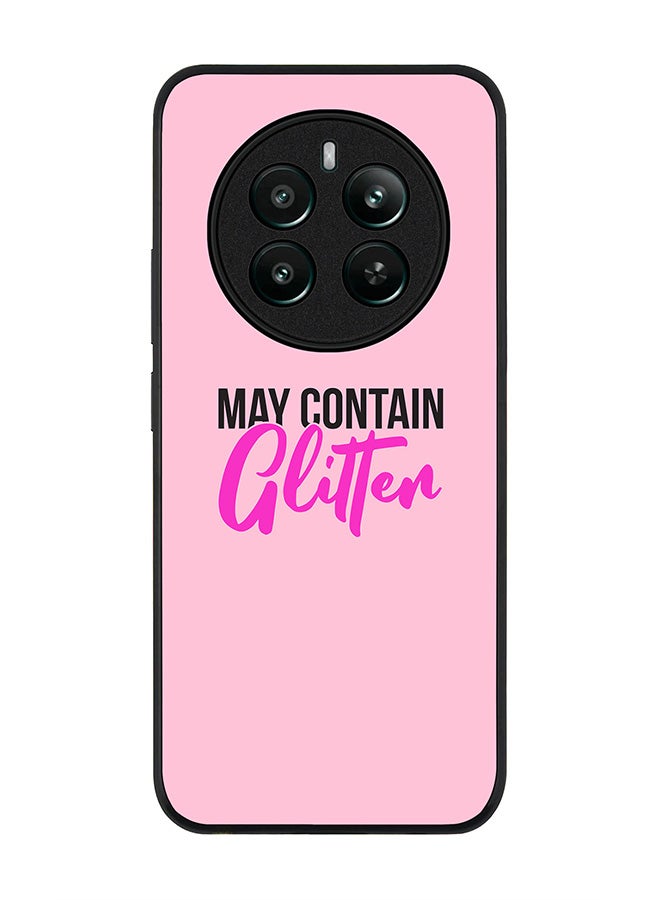 Stylizedd Rugged Black edge case for Realme 12 Plus 5G / Realme 12 4G, Slim fit Soft Case Flexible Anti Drop TPU Gel Thin Cover -  May contain Glitter - Image 1