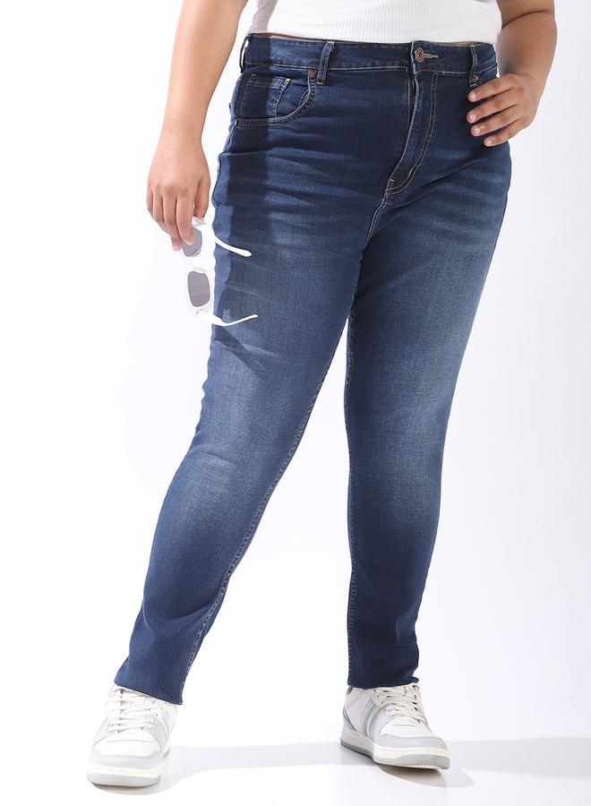 HIGH STAR Women Comfort Skinny Fit High-Rise Light Streachable Fade Jeans  - Image 2