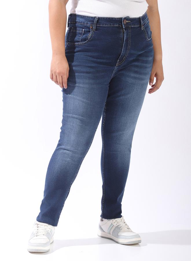 HIGH STAR Women Comfort Skinny Fit High-Rise Light Streachable Fade Jeans  - Image 3
