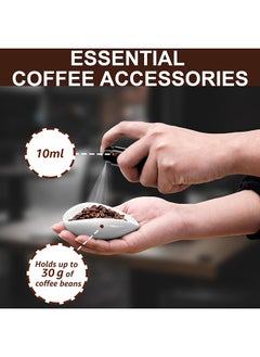 Generic Coffee Bean Dosing Cup and Spray Bottle Set, Espresso Accessories Kit for Coffee Bar, Ceramic Coffee Dosing Tray with Espresso Coffee Spritzer and Spoon, Reduce Coffee Power Static  - Image 4