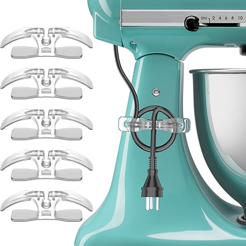 REIKOT Upgraded Cord Organizer | Organization and Storage for Kitchen Appliances,Cord Keeper,Cord Wrapper,Cord Holder for Air Fryer,Coffee Maker,Blender,Toaster,Table Lamps Cord,5Pcs - Image 1