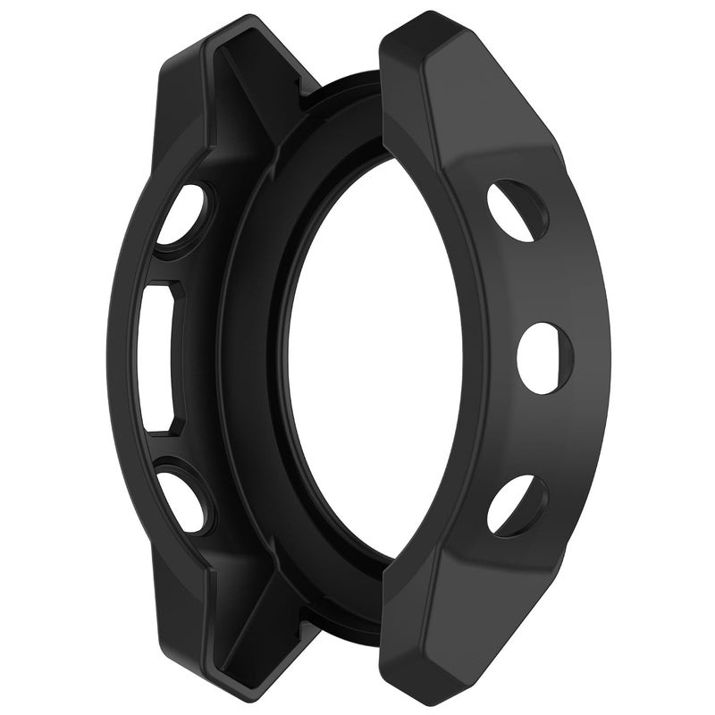 غطاء TPU متين متوافق مع ساعة Garmin Descent G2، غطاء واقٍ مضاد للخدش، إطار مصد، غلاف مقاوم، ملحقات الساعات الذكية (أسود) - Image 5