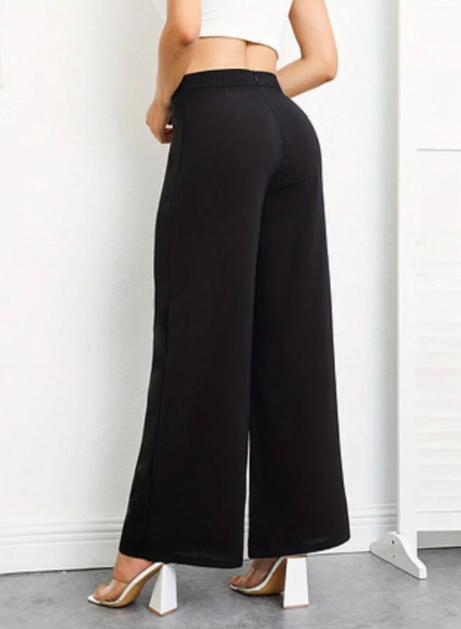 Take Two  Black High Rise Flared Pants for Women | Best Price UAE