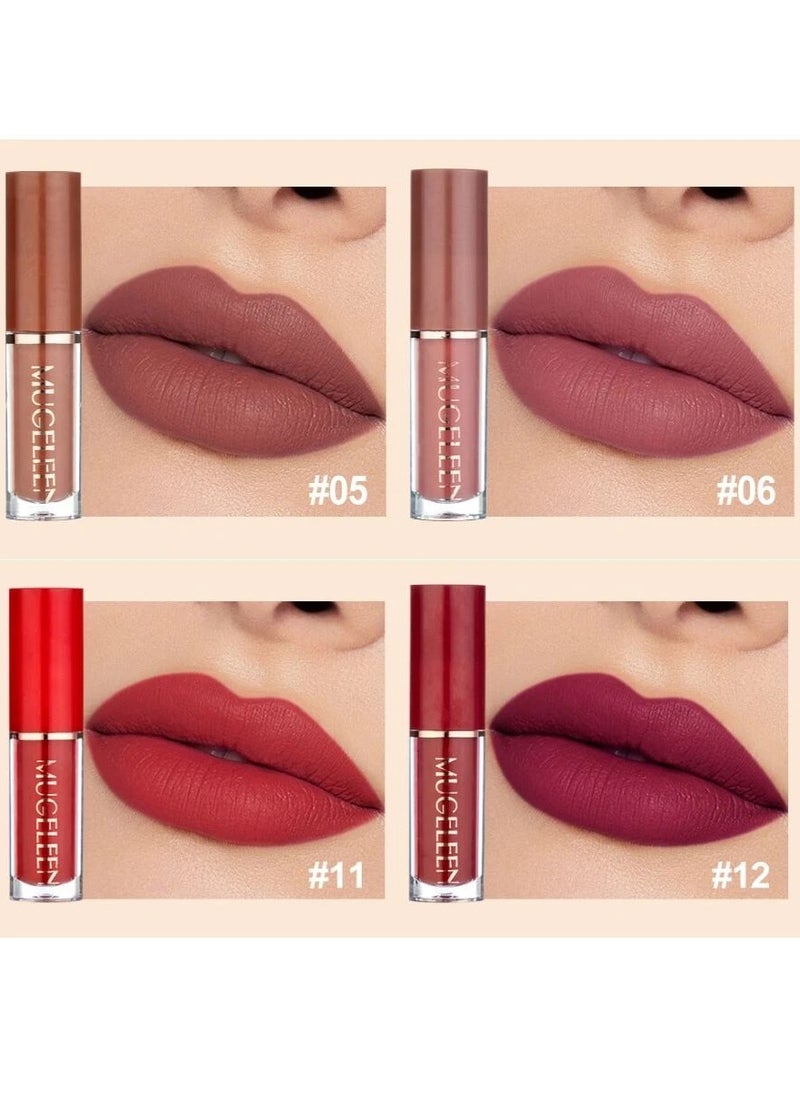 MUGE LEEN 12 Colors Matte Liquid Lipstick Set  - Image 5