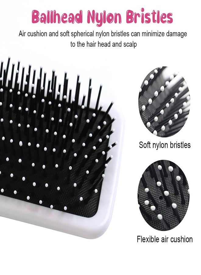 زيبويو فرشاة تصفيف الشعر ZIBUYU® الوردية على شكل يونيكورن، كبيرة الحجم، مزودة بوسادة هوائية وشعيرات ناعمة، مناسبة للأطفال والفتيات والنساء - Image 2