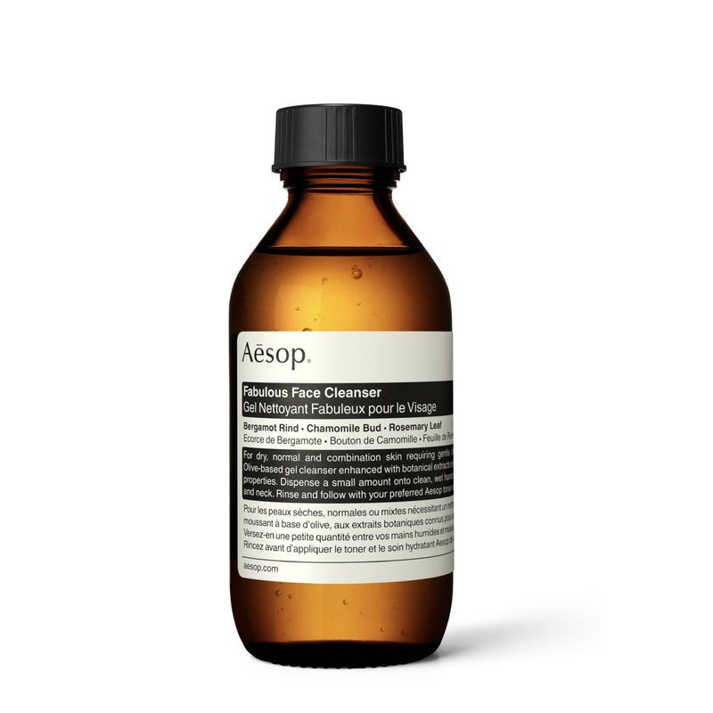 Aesop Fabulous Face Cleanser | Gently Cleanses without Stripping | Mild Olive-Derived Cleanser with Purifying and Hydrating Botanicals | Travel Size | 3.3 oz / 100mL - Image 1