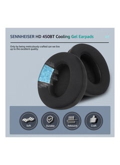 SYOSI Frozen Replacement Earpad for Sennheiser Headphones, Fits HD4.50BT/ HD4.50/ HD4.50BTNC/ HD458BT/ HD450/ HD450BT, Headset Ear Cushion with Soft Clothes & Memory Foam (Black)  - Image 3