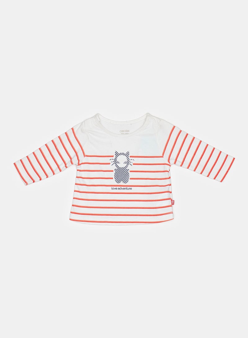 Okaidi OBaiBi By Okaidi Baby Girls Tshirt - Image 1
