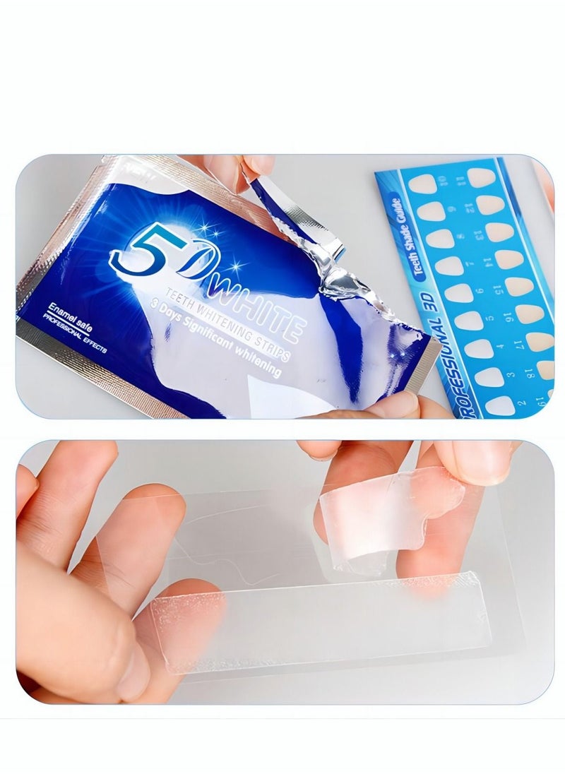 SMILEKIT - 5D White Whitestrips Teeth Whitening Strips Set 14Pieces - Image 1