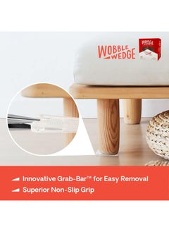 WOBBLE WEDGES Wobble Wedges Flexible Plastic Shims, 30 Pack - Made In Usa - Multi-Purpose Shim Wedges For Home Improvement & Work - Plastic Wedge, Table Shims For Leveling, Toilet Shims & Furniture Levelers - Clear  - Image 5