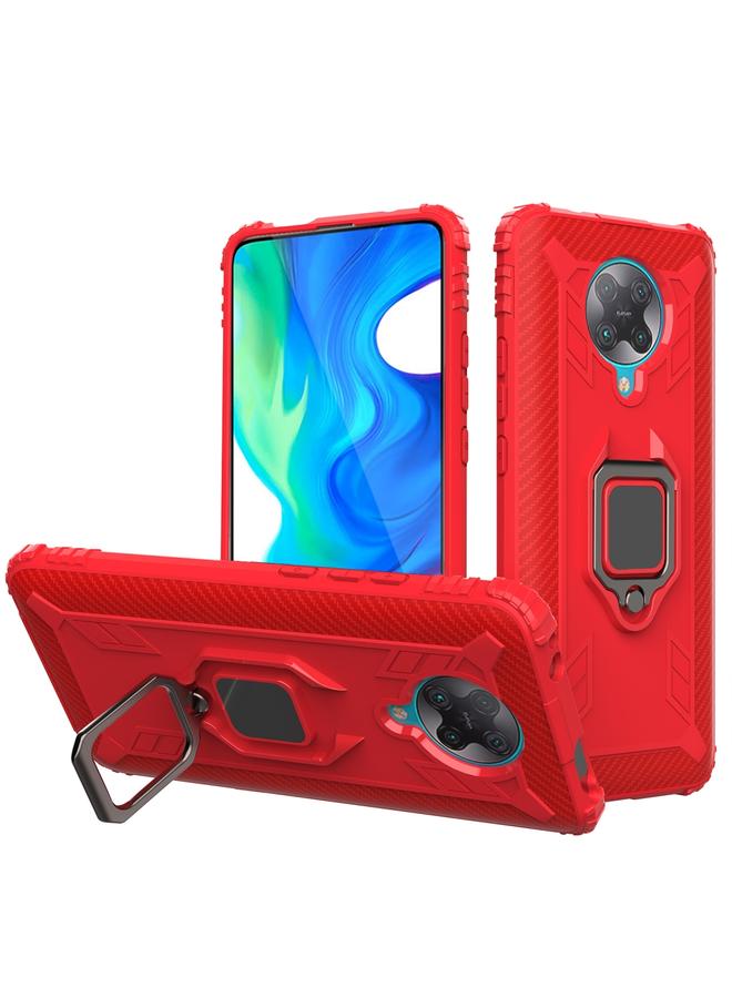 erorex Case For Xiaomi Redmi K30 Pro / Poco F2 Pro 5G Carbon Fiber Protective Case with 360 Degree Rotating Ring Holder - Image 1