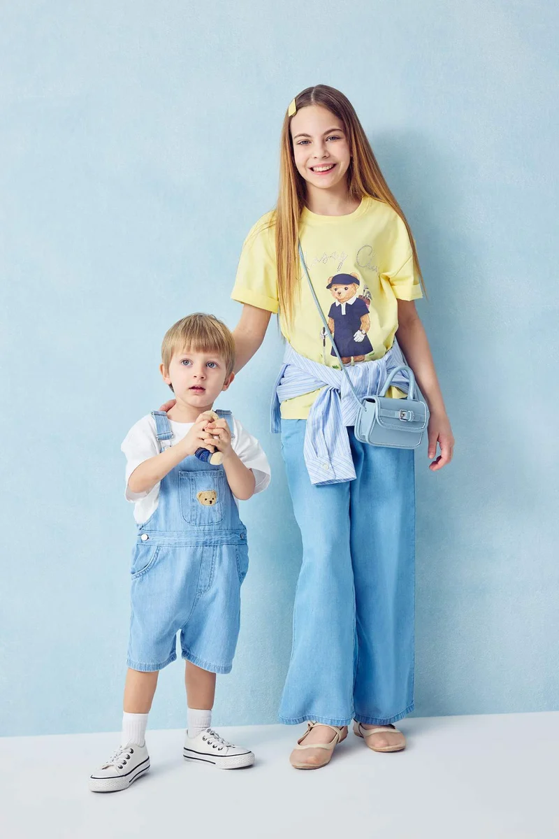 ديفاكتو Girl Wide Leg Jeans