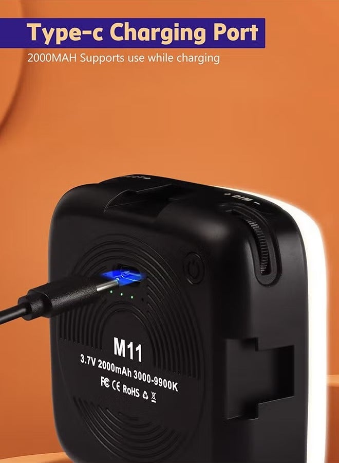 JAJEEK Selfie Light – Phone Light with Front & Back Clip, 3000-9900K Dimmable LED Portable Light, 2000mAh Rechargeable Video Light for Phone Camera, Laptop, TikTok, Makeup & Live Streaming - Image 5