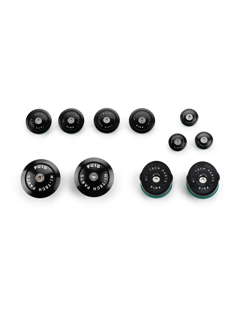Puig Aluminum Chassis Plug – BMW R1250 GS / HP/Adv/R – Black - Image 1