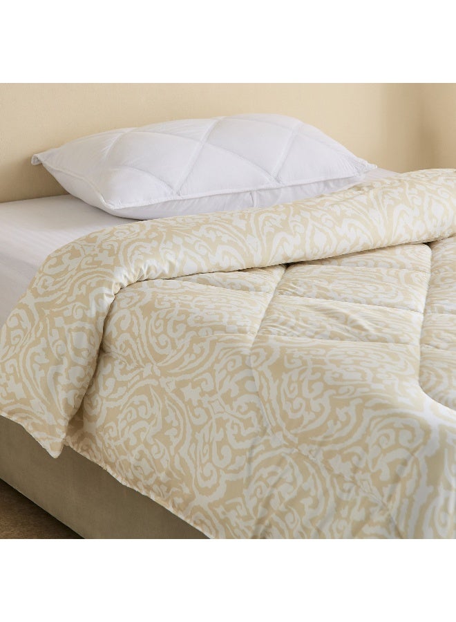 Home Box Microfiber Comforter Set - Beige - Single - Image 1