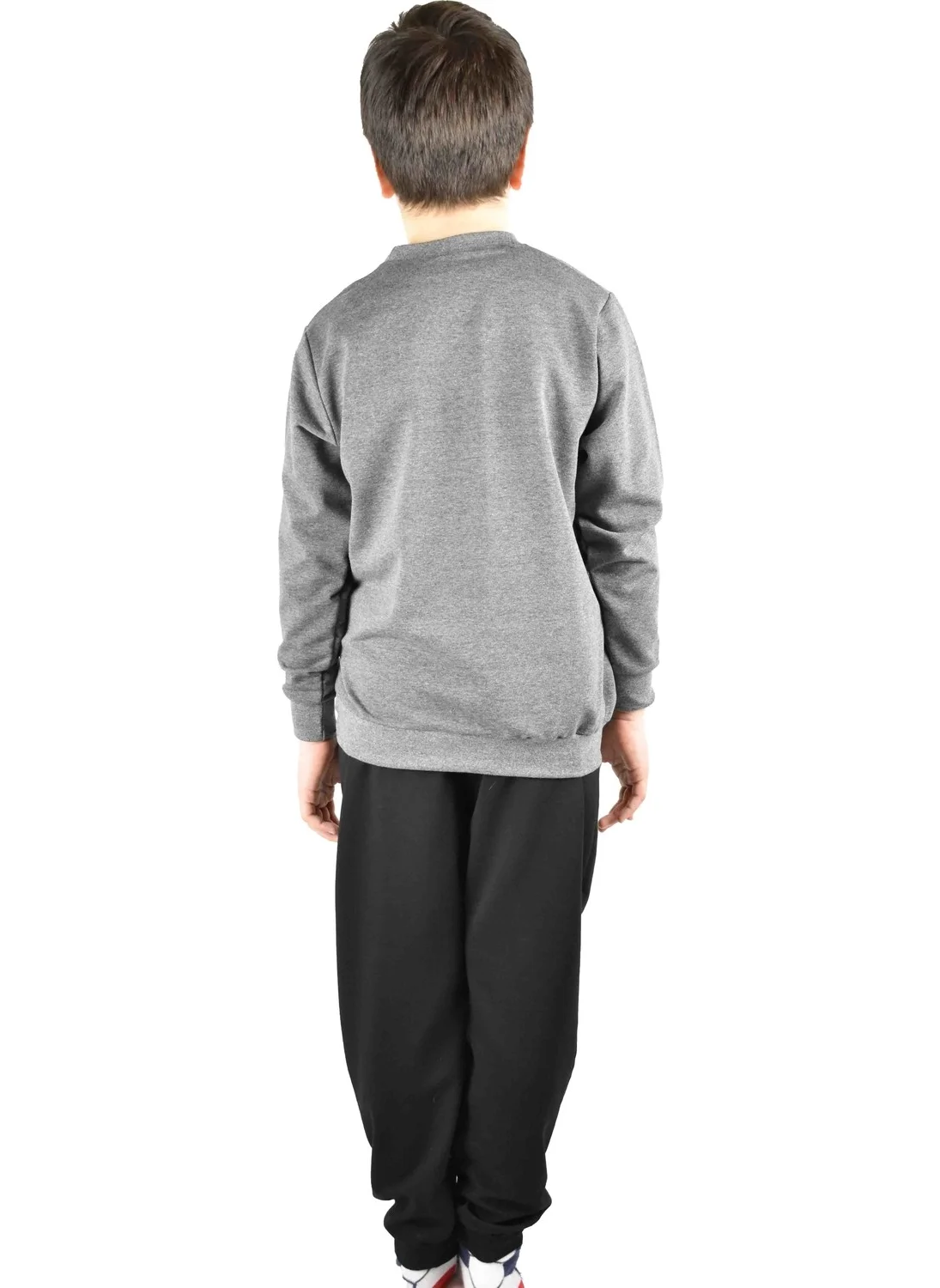 Bluence Men's Waiter Printed Anthracite Cotton Tracksuit Set