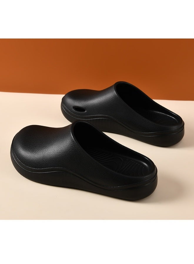 Surgical shoes, chef shoes, unisex fully enclosed breathable shoes, protective shoes suitable for doctors, nurses, chefs, and laboratory workers. Non-slip sandals (black). - Image 4