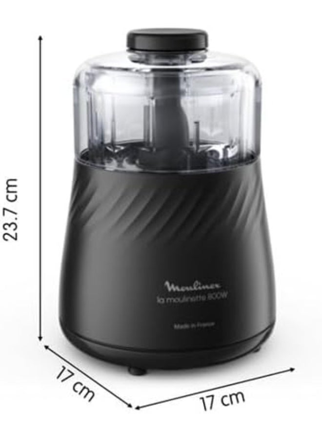 Moulinex La Moulinette Eco Respect DP712825 1000 W Black Chopper 500 ml 1000 W DP712825 BLACK - Image 4