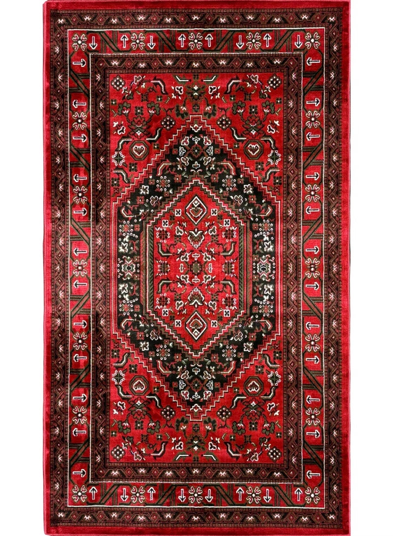 جمورو سجادة الصحراء "القوس" من سيجادتي، مستوحاة من النقوش الشرقية بتفاصيل أنيقة وألوان دافئة، مناسبة للتجمعات الصحراوية، مقاس 80×150 سم - Image 4