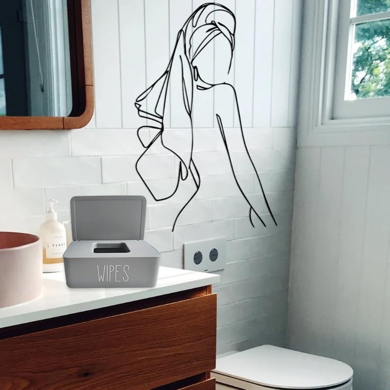 Moorfowl Baby Wipes Dispenser Bathroom Decor,7.28" L * 4.80" W * 2.75" H, Refillable Flushable Wipes Container Holder Baby Registry Essential - Image 5