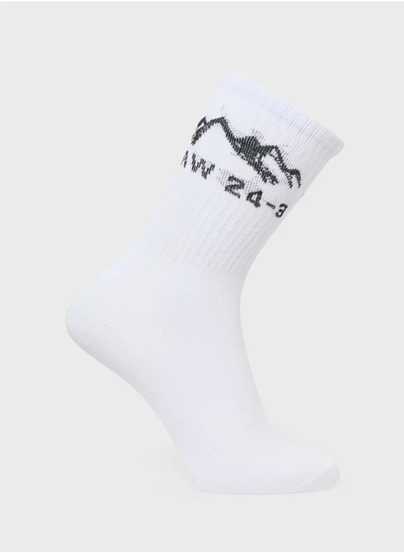 Jack & Jones Junior Youth 5 Pack Logo Socks